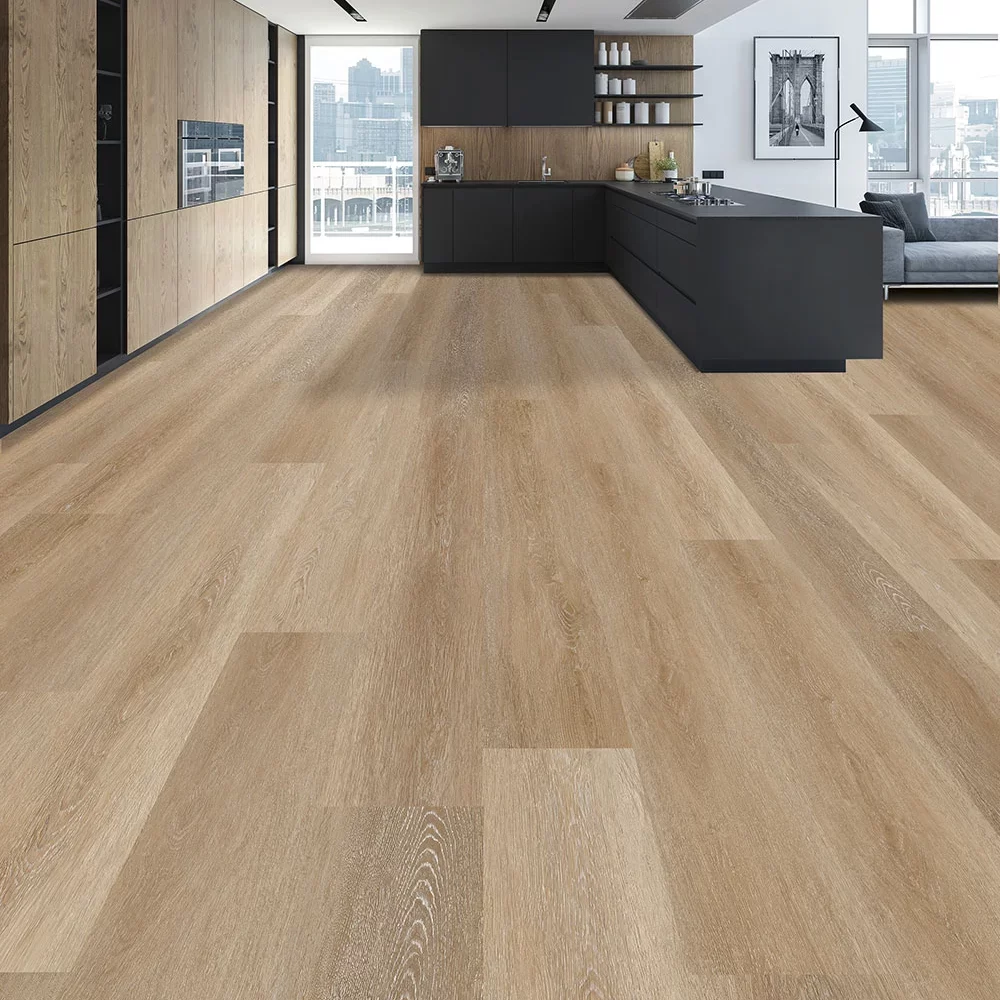 Natural European Oak Sand Wood Hybrid Flooring