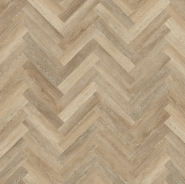 The Herringbone Beach Oak Hybrid Flooring